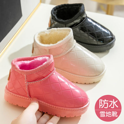 妙优童 儿童防水保暖雪地靴
