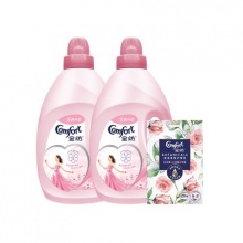 金纺 淡雅樱花香氛衣物护理剂2.5L*2+香氛袋20g