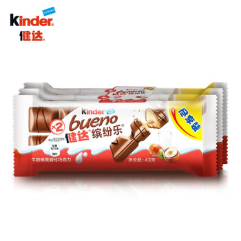 Kinder 健达 缤纷乐 牛奶榛果威化巧克力 3包6条装129g