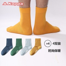 Kappa/背靠背 中筒袜4双