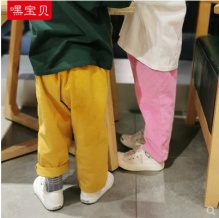 呼西贝儿童灯芯绒直筒裤