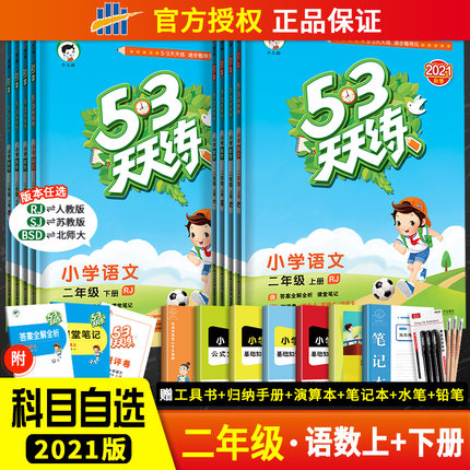 曲一线 2021版53天天练二年级
