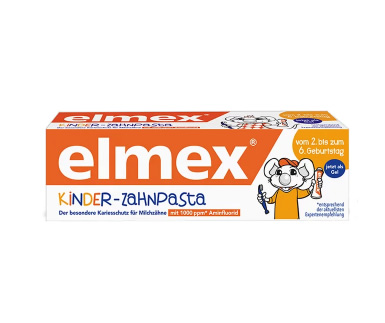 elmex  2-6岁可吞咽儿童牙膏50ml