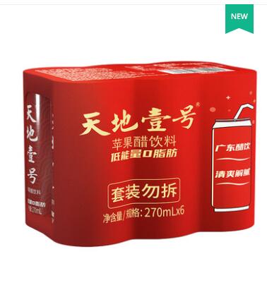 天地壹号 苹果醋饮料270ml*6罐