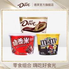德芙 M豆脆香米混合三桶装