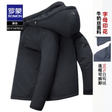 罗蒙 男士中长款羽绒服