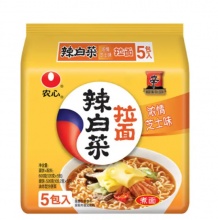 农心 辣白菜浓情芝士拉面120g*5包