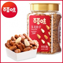 百草味  罐装东北松子500g
