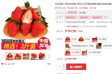 【99】蒙自石榴 丹东99红颜草莓礼盒装 3斤
