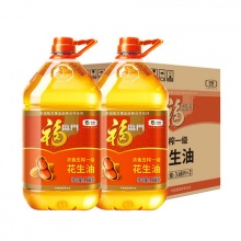 福临门浓香压榨一级花生油3.68L*2桶