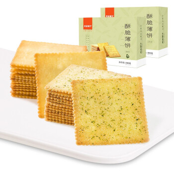 良品铺子 酥脆薄饼300g*2盒 