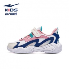 鸿星尔克 女童鞋加绒大童棉鞋