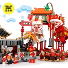 潘洛斯 中国风系列拼装积木玩具