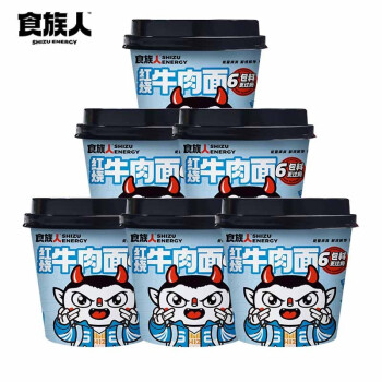 食族人 杯装牛肉面68g*6杯