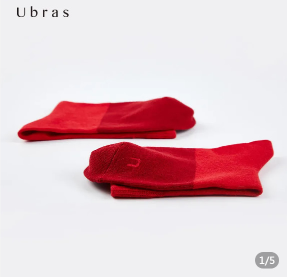 Ubras  本命年柔棉中筒袜