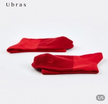 Ubras  本命年柔棉中筒袜