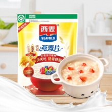 西麦 燕麦片 无添加蔗糖1000g袋
