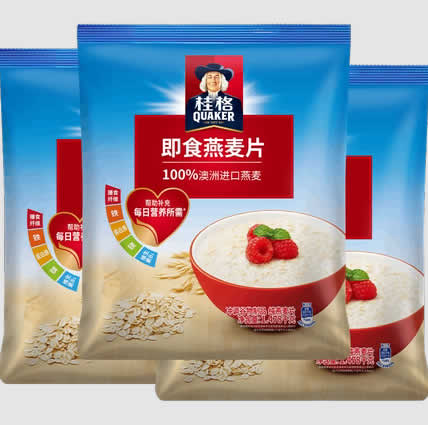 桂格 原味即食燕麦片 1478g*3袋