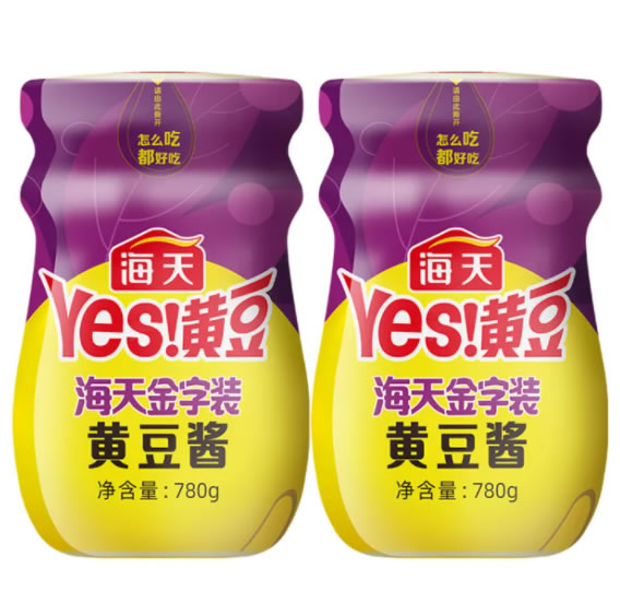 海天 金字装黄豆酱780g*2