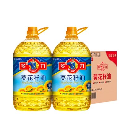 多力 葵花籽食用油3.88L*2