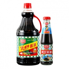 厨邦 酱油美味鲜1.25L+金装渔女蚝油315g