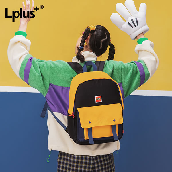Lplus+大容量休闲双肩包