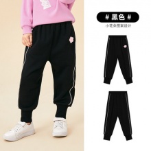 A21 女童新品橡筋束脚卫裤