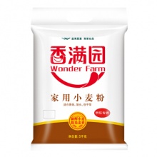 香满园 中筋面粉家用小麦粉5KG