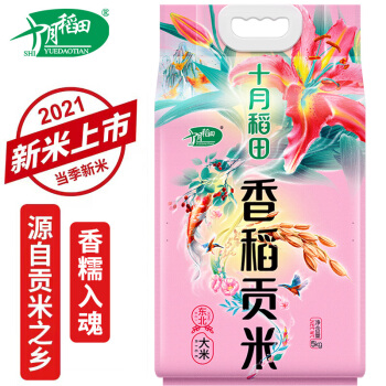  十月稻田 香稻贡米 东北大米 5kg