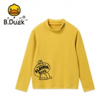 B.duck小黄鸭 半高领保暖儿童长袖T恤