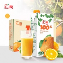 汇源果汁 100%橙汁 果汁饮料1Lx5 