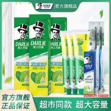 黑人 双重薄荷味牙膏120g*3支+赠2支牙刷