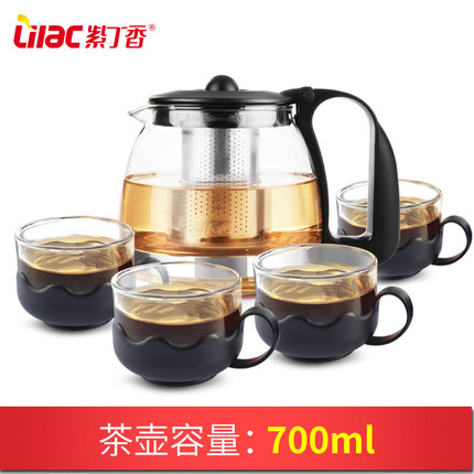 紫丁香 茶壶 5件套 700ml