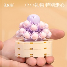 JAKI佳奇 积木多肉植物盆栽拼装玩具