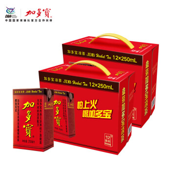 加多宝 凉茶 植物饮料 250ml*12盒*2提