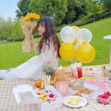 彩虹房子 野餐垫100cm*150cm