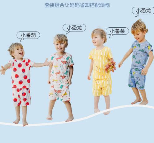 马卡乐 男女童纯棉睡衣套装
