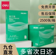 得力  a4打印纸 整箱2500张
