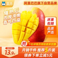 盒马鲜生 海南贵妃芒果3斤 单果100g+