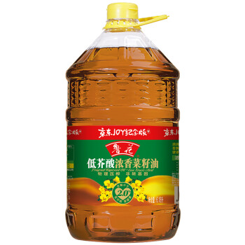 鲁花 食用油 低芥酸浓香菜籽油6.18L
