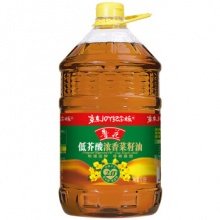 鲁花 食用油 低芥酸浓香菜籽油6.18L