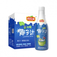 欢乐家 生榨椰子汁 1kg*6瓶