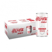 可口可乐 可乐纤维+无糖0脂肪0热量碳酸饮料 200ml x12罐