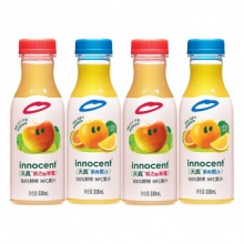 innocent天真苹果橙汁100%鲜榨NFC果汁330ml*4
