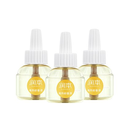 润本婴儿童无味蚊香液45ml*3