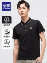罗蒙 男士polo衫短袖t恤