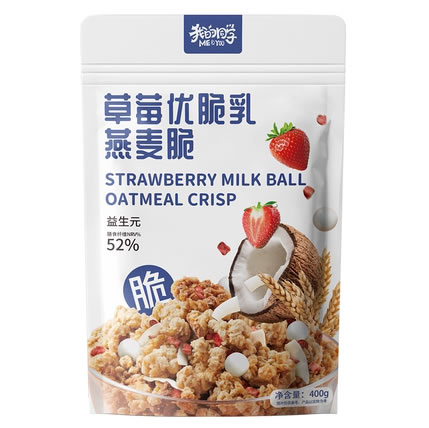 我的同学 草莓优脆乳燕麦脆400g