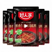 好人家 醇香牛油火锅底料100g*5袋