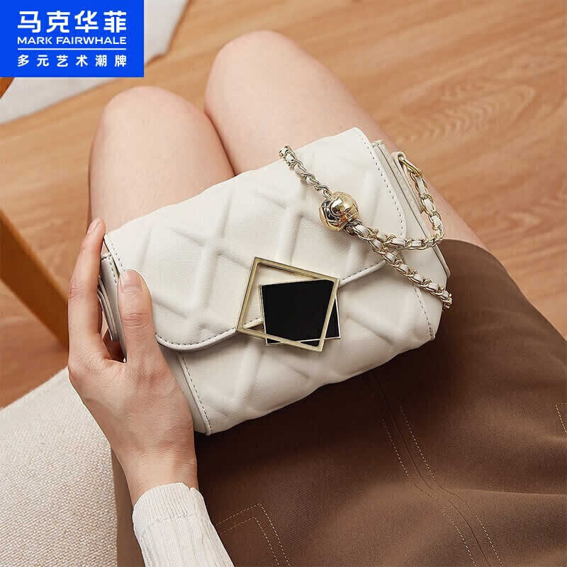 马克华菲小香风金珠链条包