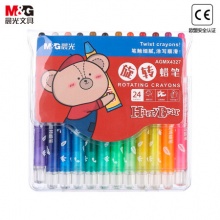 晨光 文具24色短款旋转蜡笔